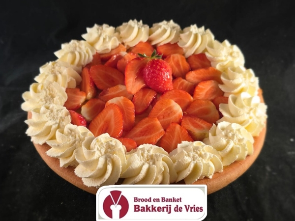 aardbeien vlaai 10/12 pers