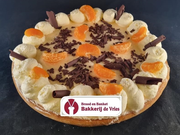 sinaasappel bavaroise vlaai 6/8 personen
